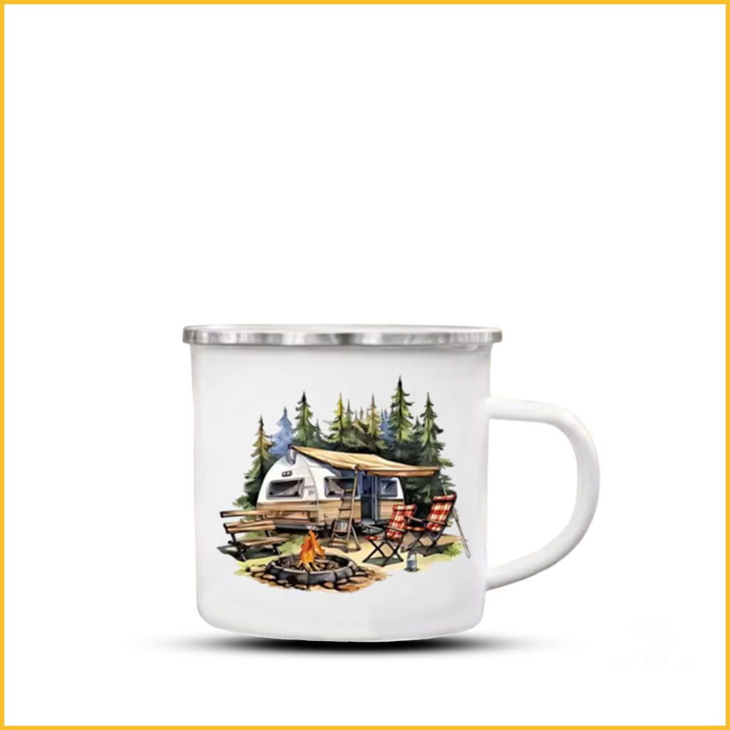 camping espressotassen Camping Emaille Tasse